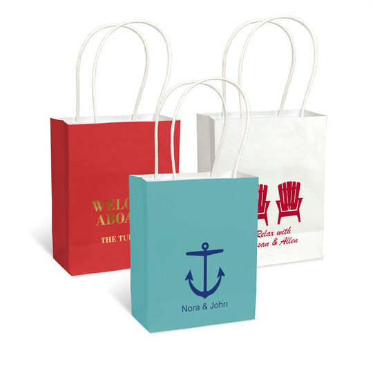 Design Your Own Nautical Theme Mini Twisted Handled Bags